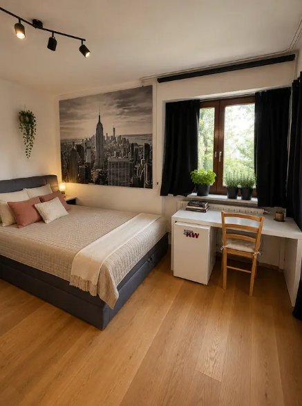 Schlafbereich der Wohnung in Wasserburg am Inn